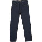 Ekologiska Blåa Stretch jeans Otvättade på rea för Herrar 