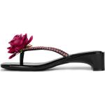 Svarta Flip-flops med Klackhöjd 3cm till 5cm i Syntet för Damer 