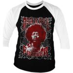 Rockiga Långärmade Jimi Hendrix Baseball t-shirts 