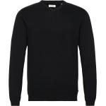 Svarta Stickade tröjor från Jack & Jones i Storlek S med V-ringning 