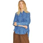 Blåa Långärmade Långärmade blusar från Jack & Jones på rea i Storlek XS i Denim för Damer 