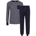 Jockey Cotton Nautical Stripe Pyjama Marin Randig bomull X-Large Herr
