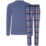 Marinblåa Pyjamaströjor från Jockey i Storlek XL för Herrar 