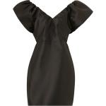 Svarta V-ringade klänningar med puffärm från JOELLE i Storlek XL med V-ringning för Damer 
