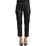 Svarta Slim fit jeans med glitter från John Galliano på rea för Damer 