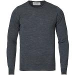 Mörkgråa Sweatshirts från John Smedley i Storlek XL i Merino för Herrar 