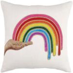 Jonathan Adler Rainbow Hand Beaded Pillow