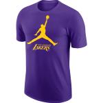 Lila LA Lakers Tränings t-shirts på rea i Storlek L i Polyester för Herrar 