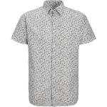 Vita Kortärmade Mönstrade skjortor från Jack & Jones i Storlek S 