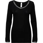 Juliana Wool Long Sleeve T-Shirt Tops T-shirts & Tops Long-sleeved Black Femilet
