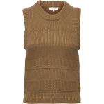 Junettepw Pu Vests Knitted Vests Brown Part Two