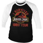 Jurassic Park 1993 Tour Baseball 3/4 Sleeve Tee, Long Sleeve T-Shirt