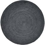 Svarta Vardagsrumsmattor från Nordal med diameter 150cm i Jute 