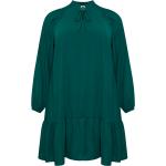 Vadlånga Gröna Knälånga klänningar i Extra Långa med volang från Kaffe på rea i Storlek XL för Damer 