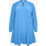 Blåa A-linjeformade klänningar med volang från Kaffe på rea i Storlek 5 XL för Damer 