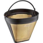 Kaffefilter Str. 4 I Guld Genanvendeligt 12,5Cm Home Kitchen Kitchen Appliances Coffee Makers Gold Cilio