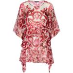 Röda Trekvartsärmade Sidenklänningar Asymmetriska från Dolce & Gabbana i Storlek 3 XL för Damer 