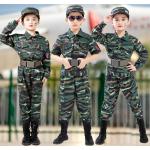 Camouflage-mönstrade Gråa Sporttoppar för barn 