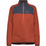 Kamphaug Knitted W Half Zip Brick/Orion Blue Xl Sport Sweat-shirts & Hoodies Fleeces & Midlayers Blue Bergans