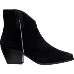 Svarta Ankle-boots i Mocka för Damer 