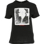 Svarta T-shirts med tryck från Karl Lagerfeld på rea i Storlek XS för Damer 