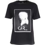 Svarta T-shirts med tryck från Karl Lagerfeld på rea i Bomull för Damer 