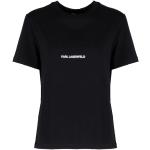 Hållbara Ekologiska Svarta Kortärmade T-shirts från Karl Lagerfeld på rea i Bomull för Herrar 