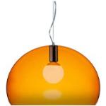 Kartell - Fl/y Suspension 9030, Transparent Orange, Incl. Led 15w E27 - Transparent,Orange - Pendellampor
