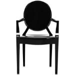 Kartell - Louis Ghost Chair - Glossy Black - Svart - Matstolar - Plast