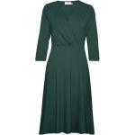 Knälånga Mörkgröna Knälånga klänningar från Jumperfabriken i Storlek XS för Damer 