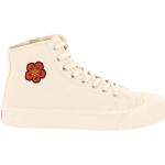 Blommiga Vita Höga sneakers från KENZO Flower på rea med Snörning med Klackhöjd till 3cm för Damer 