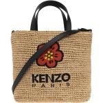 Blommiga Beige Shoppingväskor från KENZO för Damer 