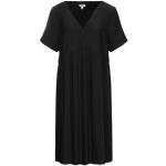 Kortkorta Svarta Kortärmade V-ringade klänningar från KENZO i Storlek XL med V-ringning i Polyester för Damer 