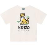 Elfenbensfärgade T-shirtar för Flickor i Storlek 152 från KENZO Tiger från Kids-World.se på rea 