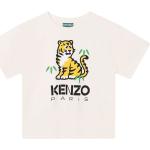 Elfenbensfärgade T-shirts för barn från KENZO Tiger på rea i 12 