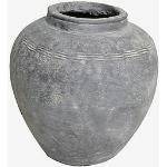 Rustika Gråa Keramikkrukor med diameter 34cm i Keramik - 34 cm 