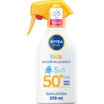 Tyska Ekologiska Solkrämer Sprayer utan parfym från NIVEA SPF 50+ med Kamomill 270 ml för Bebisar 