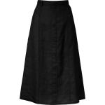 Sommar Svarta Plisserade kjolar från Peter Hahn i Linne för Damer 
