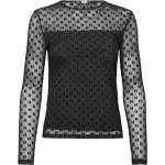 Svarta Långärmade Långärmade blusar från Karl Lagerfeld i Storlek XS i Mesh för Damer 