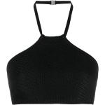 Svarta Ärmlösa Stickade tröjor från 1017 ALYX 9SM på rea med Halterneck-ringning för Damer 