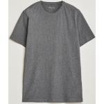 Ekologiska Ljusgråa Kortärmade Kortärmade T-shirts i Storlek L med Rund ringning för Herrar 