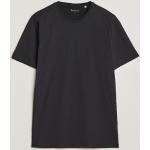 Ekologiska Svarta Kortärmade Kortärmade T-shirts i Storlek M med Rund ringning för Herrar 
