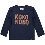 Marinblåa Blusar för barn med glitter från Koko Noko i Bomull 