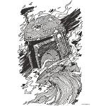 Komar Väggbild – Star Wars Boba Fett Drawing – Sto