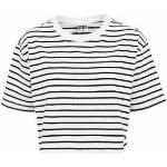 Randiga Vita Oversize t-shirts för Damer 