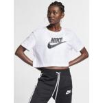 Kort T-shirt med logga Nike Sportswear Essential för kvinnor - Vit