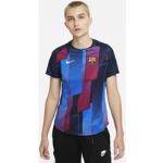 Blåa Kortärmade FC Barcelona Fotbollströjor från Nike för Damer 