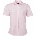 Ljusrosa Kortärmade Kortärmade skjortor för Damer 