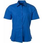 Blåa Kortärmade Kortärmade skjortor för Damer 