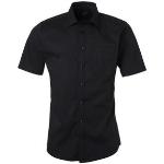Svarta Kortärmade Kortärmade skjortor för Herrar 
